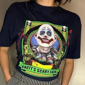 Knotts Scary Farm 2020 Tee with an open back